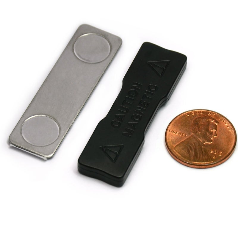 CMS MagneticsÂ® Name Badge Magnets BM-2Mag-2, Magnetic Badge Attachments for Magnetic Name Tags, 3M Adhesive Back Plates Included, 100 Sets - Image 4